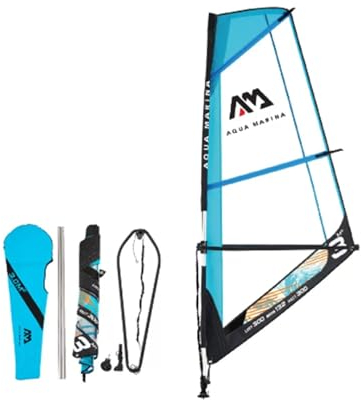 10' 6 aufblasbare Stand-Up-Paddle-Boards, ultraleichtes Paddleboard mit Premium-SUP-Paddle-Board-Zubehör, rutschfestes Eva-Deck für Erwachsene (3㎡Segel)