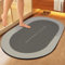 Alfombra de ducha de 60 x 90 cm, muy absorbente, antideslizante, lavable, de secado rápido, para ducha, bañera, inodoro, ideal como estrapazie (gris)