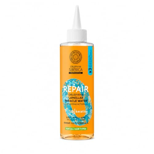 Natura Siberica Eau Lamellaire Réparatrice à la Kératine – Brillance immédiate & douceur extrême – 200 ml