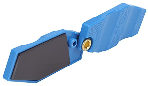 Qukaim Angelschnurglätter, Angelschnurreiniger, 2-in-1-Werkzeug, Hartplastik, Glätteisen und Reiniger, Organisierungswerkzeuge für Angelzubehör, Blau