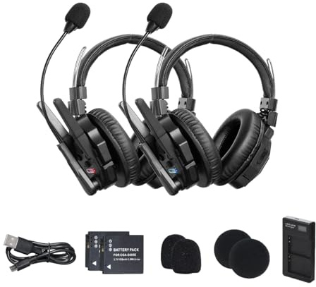SYNCO XTalk XMax Dual Ear 2.4GHz Wireless Intercom System Headset Bluetooth Full Duplex Random Master (1)