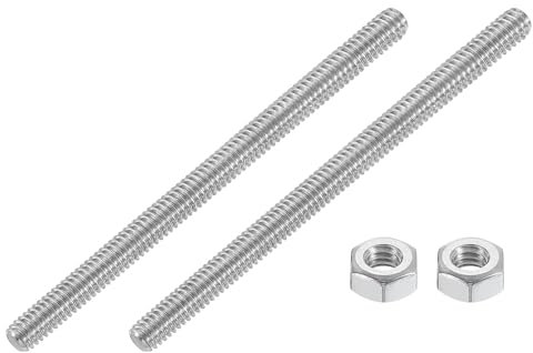 QUARKZMAN 1/4-20 Tige Filetée Complète, 2 Pcs Vis Longue Filetée En Acier Inoxydable 304 Longueur 4 Filetage À Droite Pour Montage De Meubles Assemblage Fixation