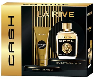 La Rive Cash Parfüm Man Geschenkset 100ml Eau de Toilette & 100ml Duschgel – Herren Parfum Duftset – Eleganter Männlicher Duft mit Grapefruit, Minze, Holz & Amber – Perfekte Geschenkidee für Männer