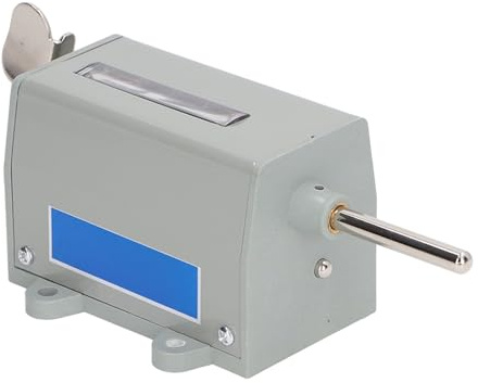 CONTATORE MECCANICO 5 CIFRE 350 GIRI/MIN CONTATORE AD ALTA VELOCITÀ PER TESSILI ELETTRICITÀ MATERIALE ABS