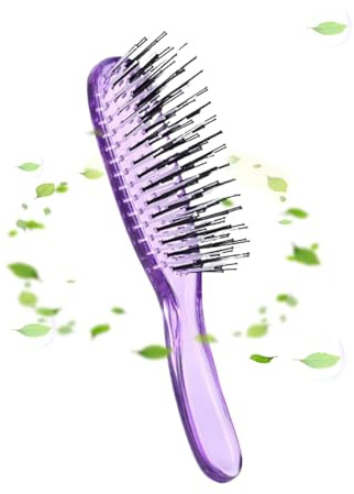 Spazzole Capelli Pettine Massaggio Cuoio Capelluto Bagnato/Asciutto | Spazzola Anti-Districante Capelli Ricci Ideale per Donne e Ragazze con Capelli Mossi