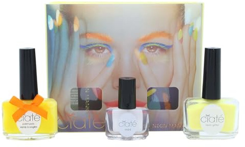 Ciate Corrupted Neon Manicure Megaphone Big Yellow Taxi Glitter Nail Polish Varnish Set