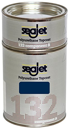 Seajet 132 2-Komponenten Polyurethan Topcoat Lackfarbe 1 Liter, Farbe:dunkelblau
