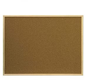 Rocada | Kork Stor vägg | Korkskiffer med aluminiumram | Korkbräda | Anslagstavla för kontor | Robust och självgenererande kork för bumpar | 240x120 cm