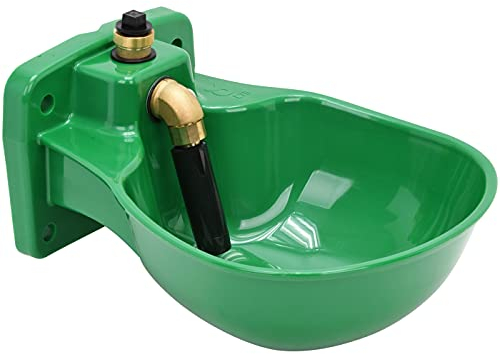 Unbekannt Tränkebecken K75 - Pferdetränke mit Rohrventil, 1/2-Anschluss, Kunststoff