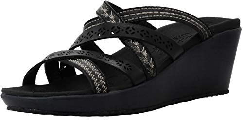Skechers Beverlee Tiger Posse pour Femme, Noir, 38.5 EU