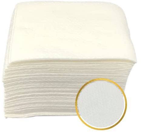 DSTOCK60-100 carrés de soins spunlace non tissé 28 x 38 cm - Carrés d'essuyage ultra doux pour la toilette des bébés, des patients etc.. Compresse non tissée non stérile