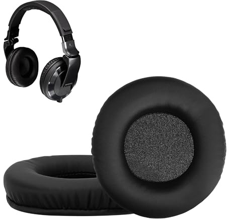 kwmobile Ear Pads Compatible with Pioneer HDJ 2000/1000/1500 Earpads - 2X Replacement for Headphones - Black