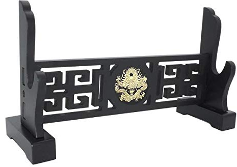GOONSDS Épée Support Pour Écran D'arme Stand Katana Genji Japonais Samurai Sword 1Tier,Dragon 1 Tier
