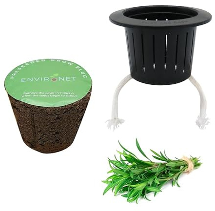Environet 3 Inches Preseeded Herb Seeds Starter Plug for Hydroponic Applications,Seeds Starter Sponge Pod Replacement for Hydroponic Garden kit (Tarragon)