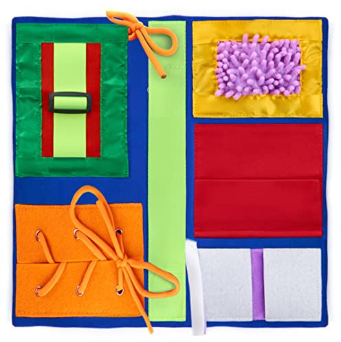 Taie de Coussin Sensoriel | Activité Calmante Réconfortante Adulte Démentiel | Couverture Passe-Temps | Couverture Personnes Âgées | Soulage : Alzheimer, démence, Asperger, autisme, anxiété, etc.