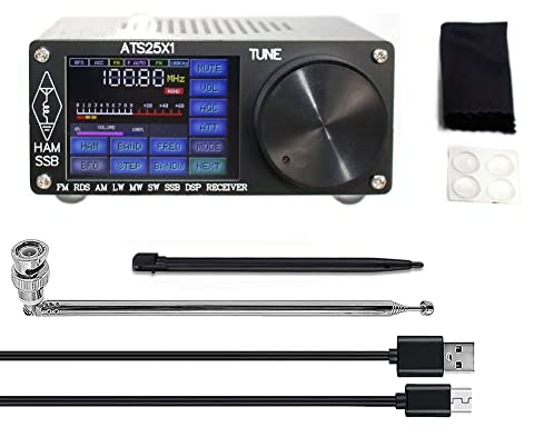 SPORTARC ATS 25 für X1 Si4732 Vollband-Radioempfänger, DSP-Radioempfänger mit 2,4 Zoll Touchscreen