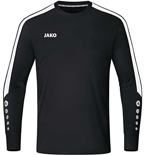 JAKO Kinder Torwart-Trikot Power (Langarm), Schwarz, 140