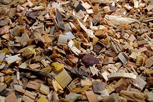 TR-FLAMES Hackschnitzel gesiebt Verwendbar als Einstreu, Deko, Mulch & Fallschutz für den Spielplatz (Kinder) | Holzhackschnitzel als Rindenmulch-Ersatz (50L)