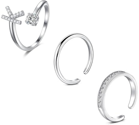 incaton Tåringar för kvinnor justerbar fotring tåringar tåring set strand sommar fot smycken med alfabet A D K, Metall
