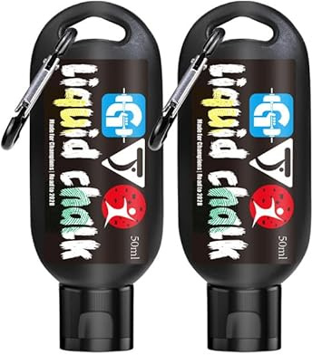GJQ Liquid Chalk Mess-Free Gym Chalk 7’s Quick-Drying for Weightlifting, Gymnastics, Rock Climbing, Pole Dancing Sweat Resistant and Long Lasting for Stronger Hand (2 * 1.69OZ)