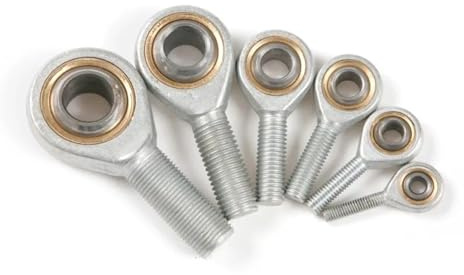 2 Piezas de rótula de Ojo de pez for Mano Derecha, Junta uniball Macho SA5-SA16 T/K, Rosca métrica, Orificio Interior del Eje del cojinete de 5 mm a 16 mm(Male M12 Right)