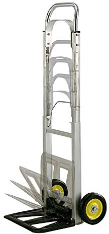 Safco Products 4061 Dolt -Away hopfällbar verktygsvagn handtruck, silver/svart