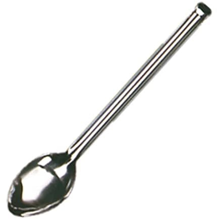 Vogue Plain Stainless Steel Serving Spoon with Hook 14 L668