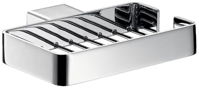 Emco Seifenkorb Chrom Modern | Bad Accessoire für Dusche | Wandhalterung 140 mm Loft Design
