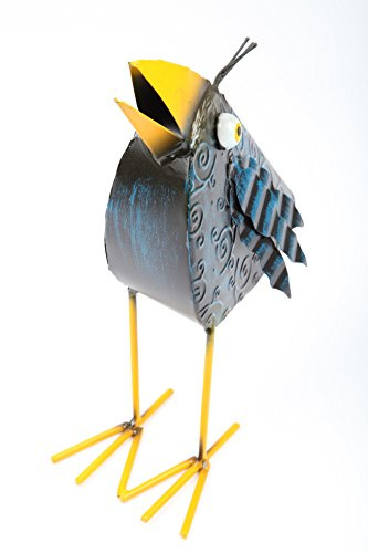 point-garden Gartenfigur aus Metall Dekofigur Rabe