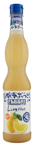 FABBRI 1905 - Sirope de Limón 560ml. Sin gluten, tapón antigoteo. Versátil para: cócteles, helados, postres y bebidas refrescantes.
