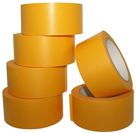 6 Rollen Malerband, Goldband, Abklebeband, Klebeband 50mm x 50m