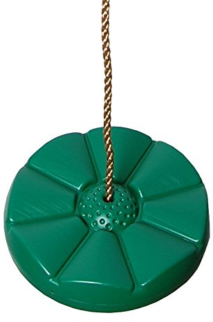 OTITU Balançoire Assiette Balançoire pour Enfants en Plastique Résistant Aux Intempéries Siège Suspendu Jardin - Jouet Extérieur pour Enfants - Siège Suspendu Hamac Hamac Vert