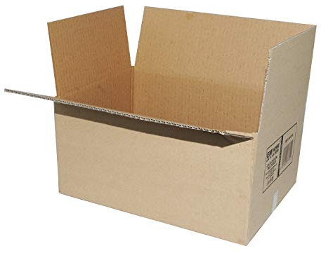 Furein Cajas de Cartón, Cajas de Mudanza para Empaquetar Pack de 12 Unidades, Color Marrón (50x35x30cm)