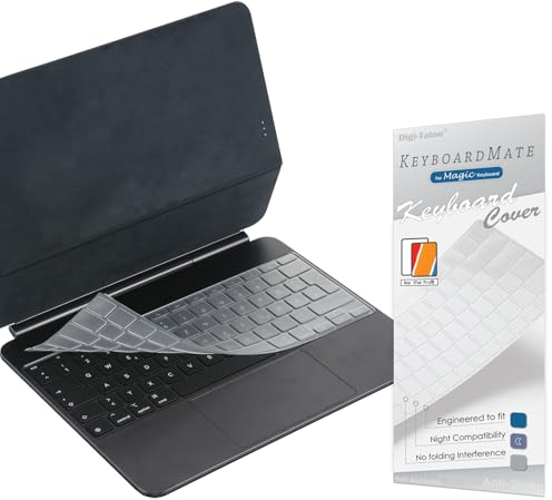 Digi-Tatoo Tastaturschutz Tastaturabdeckung Kompatibel mit neueste 2025 Magic Keyboard für das 13 iPad Air (M3)/ 2024 Magic Keyboard für 13 iPad Pro (M4),Protektor, Haut, Deutsch/Europäisches Layout