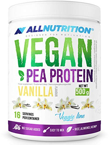 Allnutrition Vegan Pea Protein, Vanilla, 500g