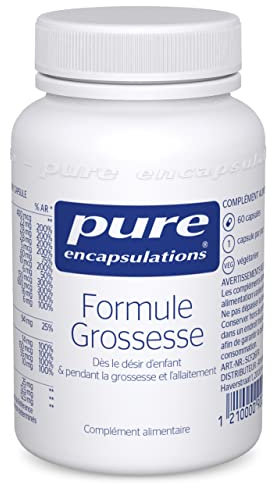 Pure Encapsulations - Formule Grossesse - Vitamines, Minéraux & Nutriments pour les Femmes - Dès le Désir d'Enfant & pendant la Grossesse & l'Allaitement - 60 Gélules Végétales