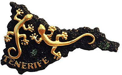 Magnete da frigorifero 3D con mappa della Spagna Tenerife, souvenir regalo, decorazione fatta a mano per la casa e la cucina, collezione di magneti per frigorifero Tenerife