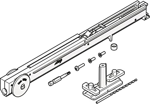 HAWA Soft Move 120 Einzugsdämpfung (Schiebetürbeschlag), Türdämpfer Flügelgewicht bis 120 kg, Stahl/Kunststoff weiß