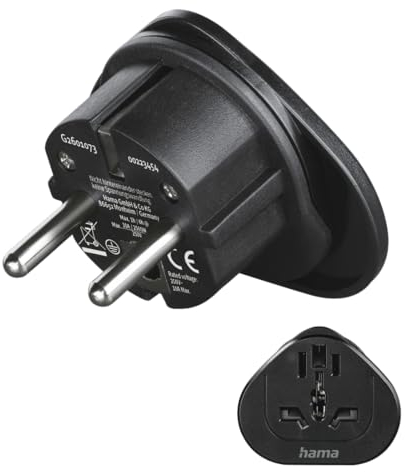 Hama Reiseadapter Typ E und F, 3-polig, Univ, Welt auf Europa, nr