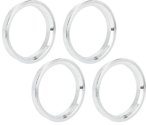 MACHSWON 4 Stück OD 66,1 mm auf ID 57,1 mm Aluminiumlegierung Auto Nabe Zentrierringe Radbohrung Mitte Abstandshalter