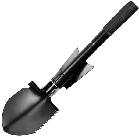 Pala Plegable de Camping,Mini Pala de Mano Multiusos,Pala de Pesca pequeña y Ligera,Pala Plegable para jardinería,plantación,Playa,Exterior,Camping,Senderismo