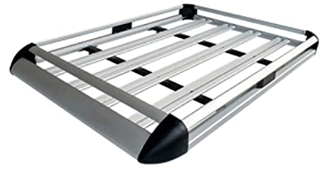 Dachgepäckträger Dachträger Silber Schwarz Universal Auto Dachträger Fracht Aluminiumlegierung Top Carrier Gepäckkorb Mit Stangen Für SUV -Einzeldeck 127 * 90 cm Dachreling (Größe : B 160x100cm)