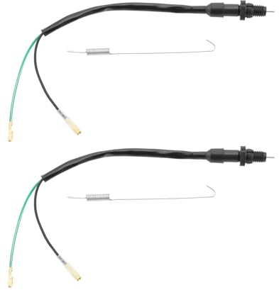 YINETTECH 2 Pièces Interrupteur de Feu Stop Moto avec Kit Universel à Ressort à L'arrière Compatible avec Honda Compatible avec Accessoires de Vélo Kawasaki