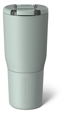 BrüMate Nav Isolierbecher mit magnetischem BevLock™-Deckel, doppelwandiger Becherhalter, Edelstahl, 750 ml, 100 % auslaufsicher, Salbeigrün