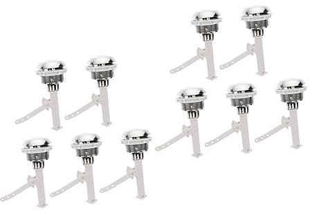 Hemobllo 10 Stk Toilettentankknopf Druckknöpfe Für Die Dusche Toilettenzubehör Ersatzset Für Toilettengriffe Toilettentaste Austausch Von Druckknöpfen Spültaste Badezimmer-wc-taste Abs