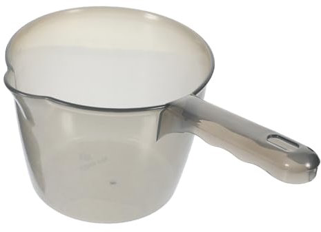 ABOOFAN Pala para Agua Transparente Cucharón para Cocina Utensilio de Cocina Mango Pala para Agua de Baño Cucharón de Práctico
