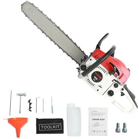 Tronçonneuses à mazout,Tronçonneuse thermique polyvalente de grande puissance,58 cu.cm. Tronçonneuse à bois antirouille,Tronçonneuse thermique