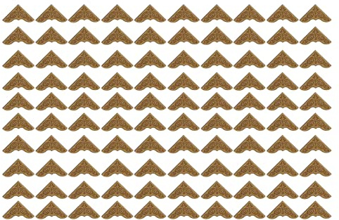 Respicefinem Fotoecken Scrapbook Bildecken 100 Stück – Vintage Bronze Buchecken für Fotoalben Kartenherstellung Scrapbooking Eisenmaterial 11×10×4 cm