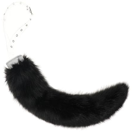 Mirweon Elektrisch beweglicher Füchsschwanz, Kunstfell, Wolf, Füchse, Katzen, Schwanz, Kostüm, Halloween, Cosplay, Kostüm, pelzige Füchse, Schwanz, Geschenke, Kunstpelze, Füchse, Schwanz