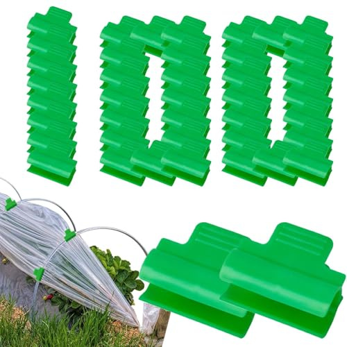 Lot de 100 colliers de serrage pour serre | Outils de soutien robustes Accessoires Support de remplacement pour abat-jour extérieur intérieur et ferme